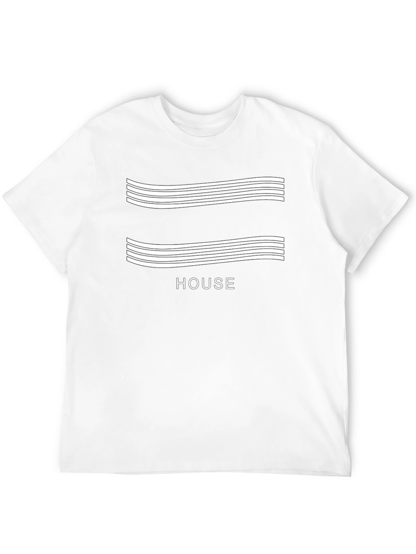 Modern House Music T-Shirt - Black Cotton Blend Tee