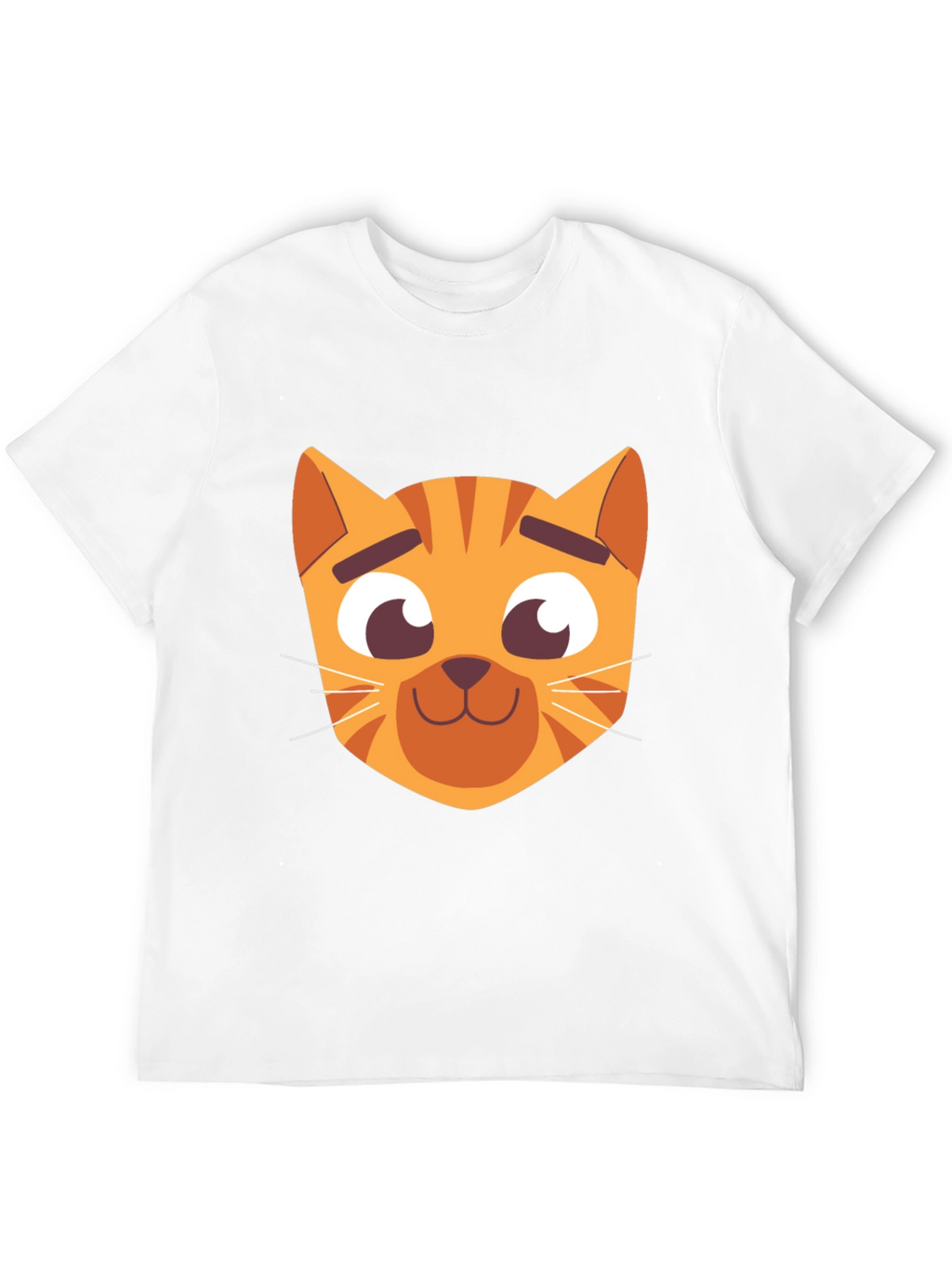 Cartoon Cat Graphic Black T-Shirt