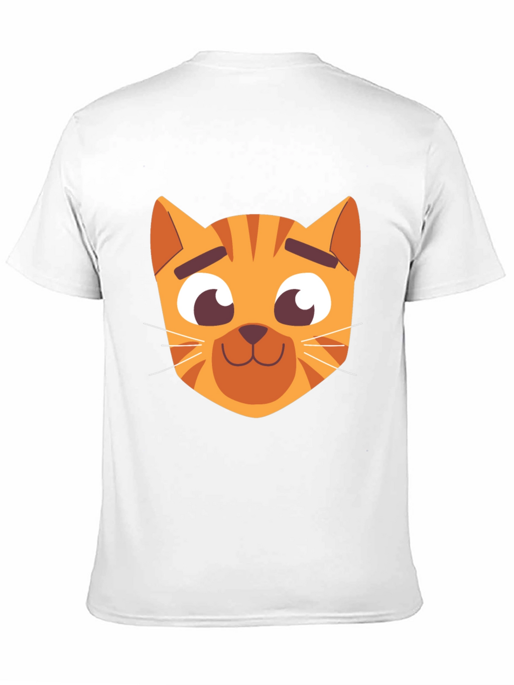Cartoon Cat Graphic Black T-Shirt