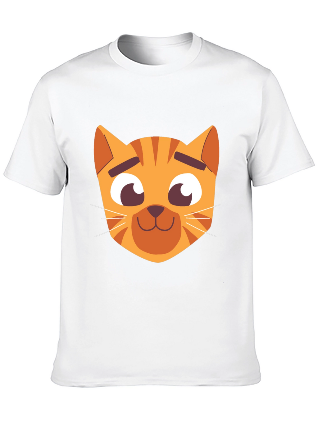 Cartoon Cat Graphic Black T-Shirt