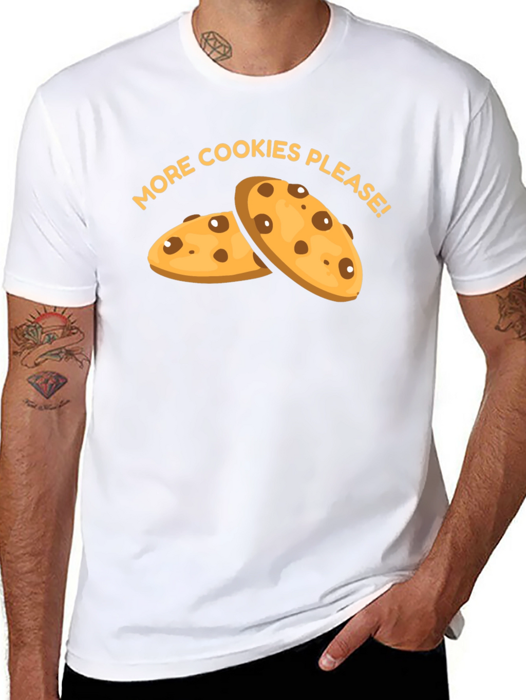More Cookies Please T-Shirt - Black
