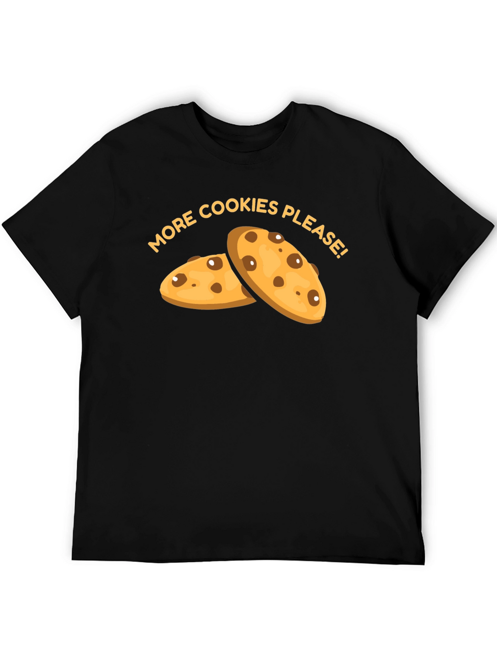 More Cookies Please T-Shirt - Black