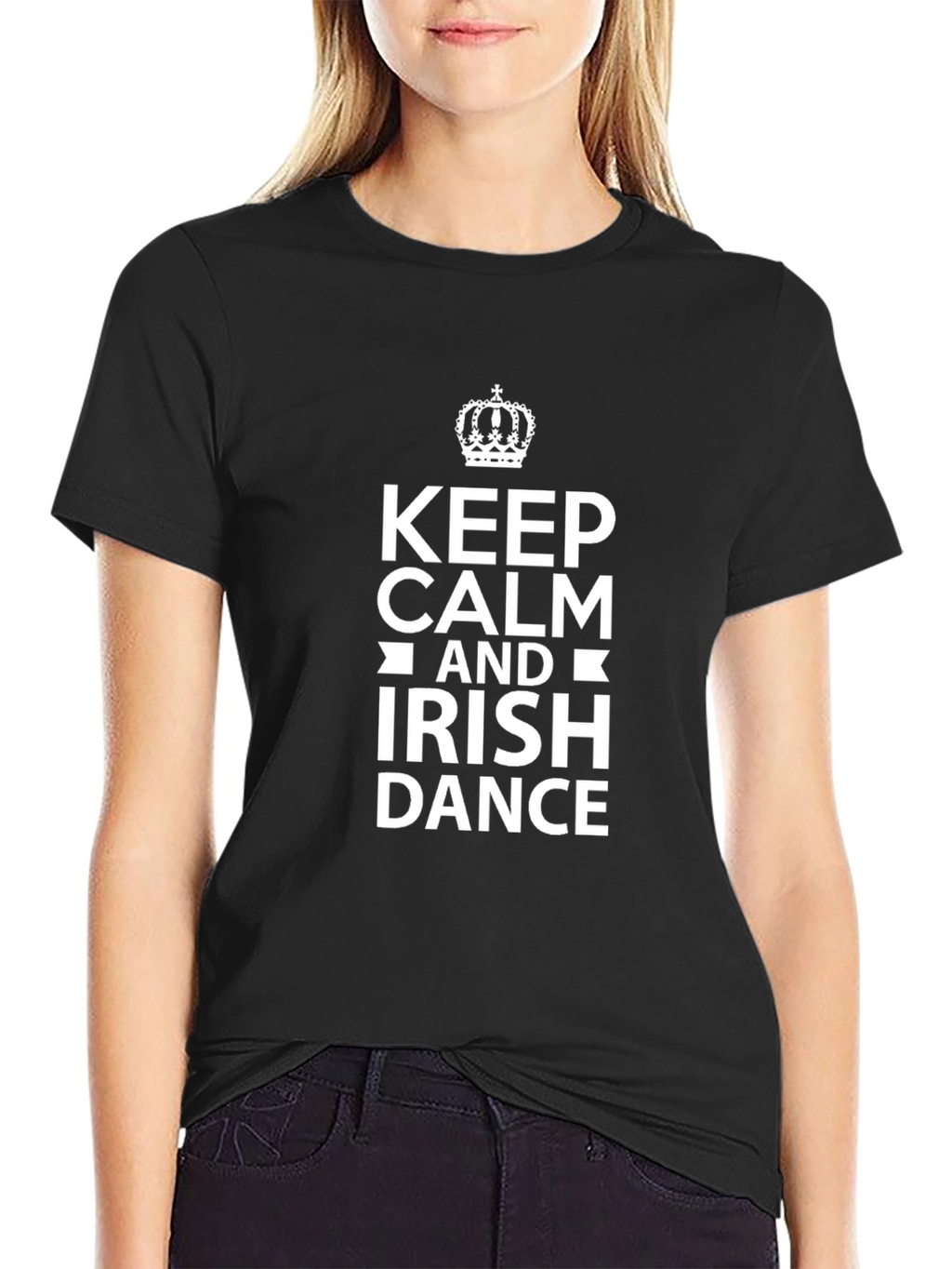 Keep Calm and Irish Dance Black T-Shirt