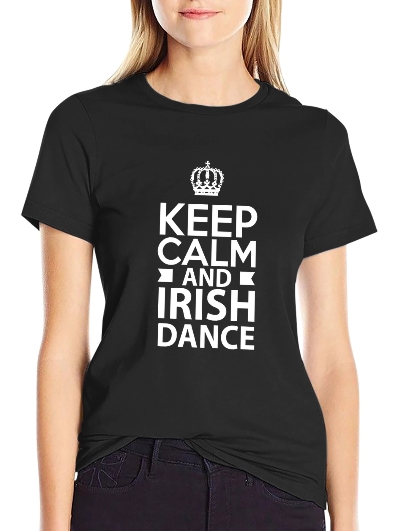 Keep Calm and Irish Dance Black T-Shirt
