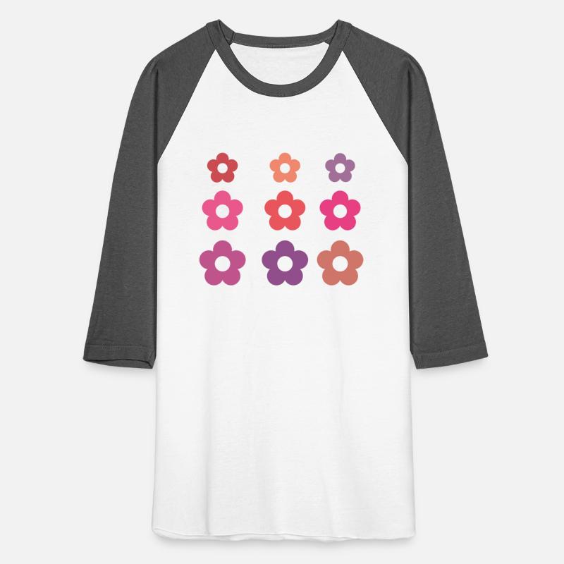 Large and small pink multi-colored flowers