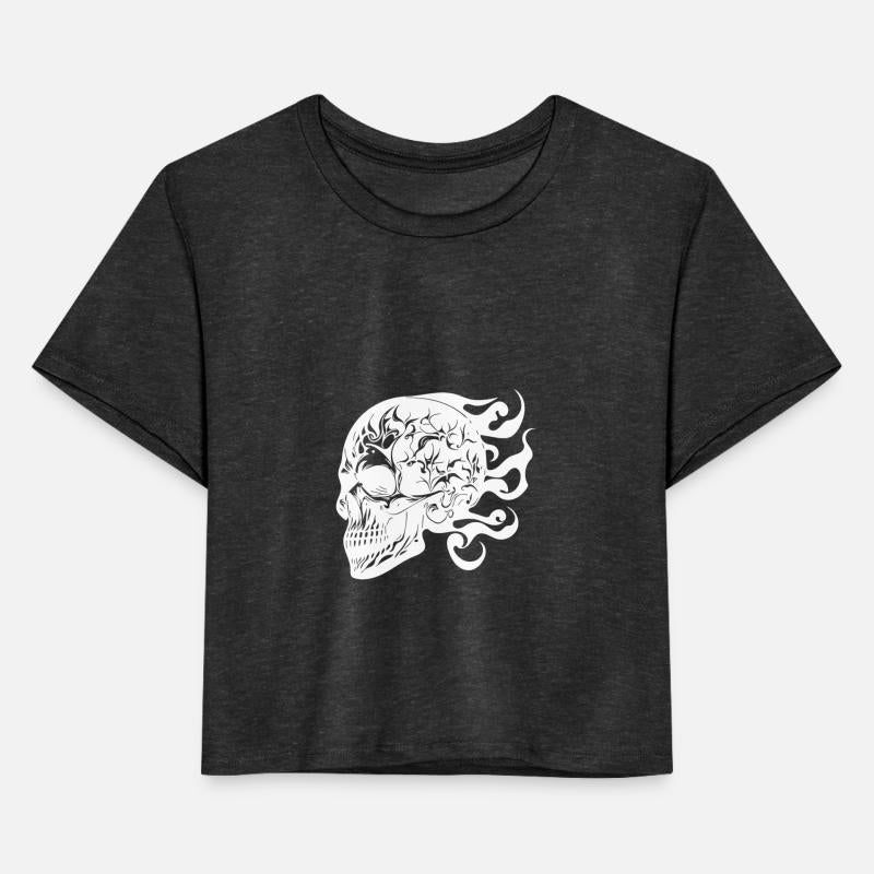 Laughing Burning Grinning Tattoo Skull