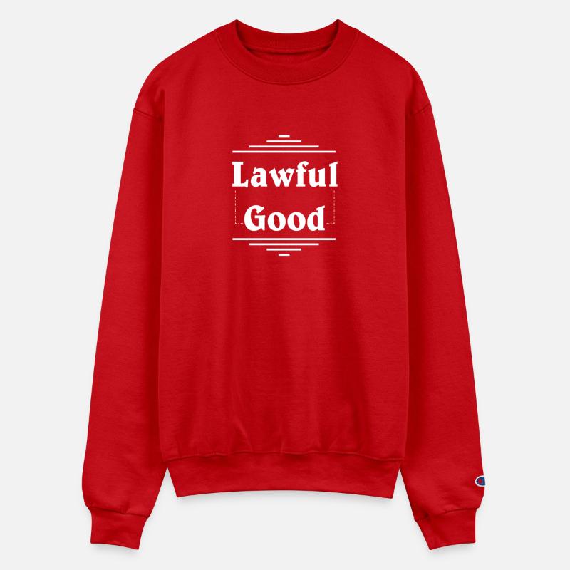 "lawful good" in plain white letters