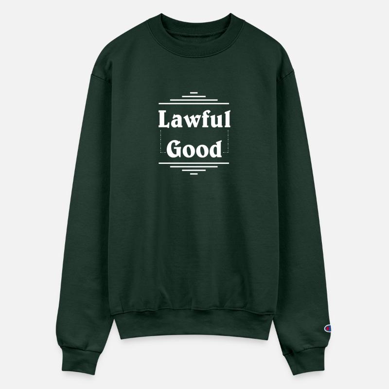 "lawful good" in plain white letters
