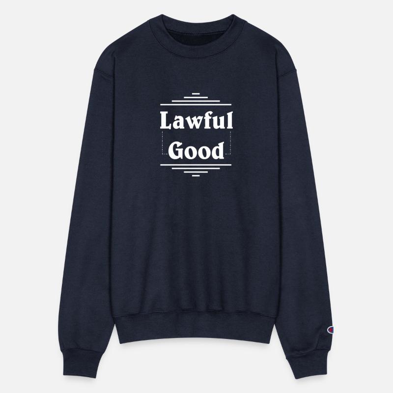 "lawful good" in plain white letters