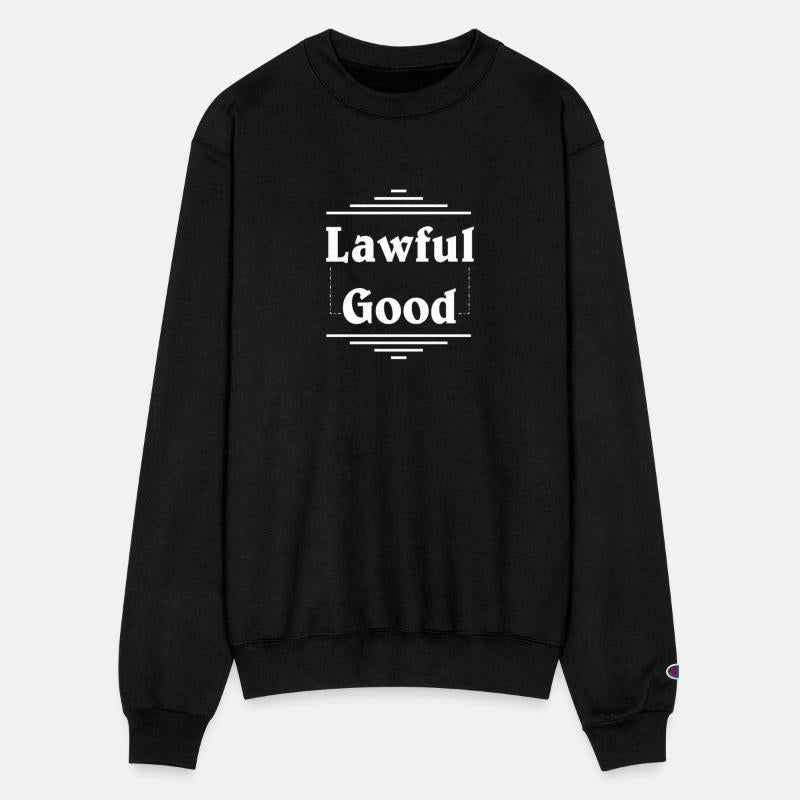 "lawful good" in plain white letters