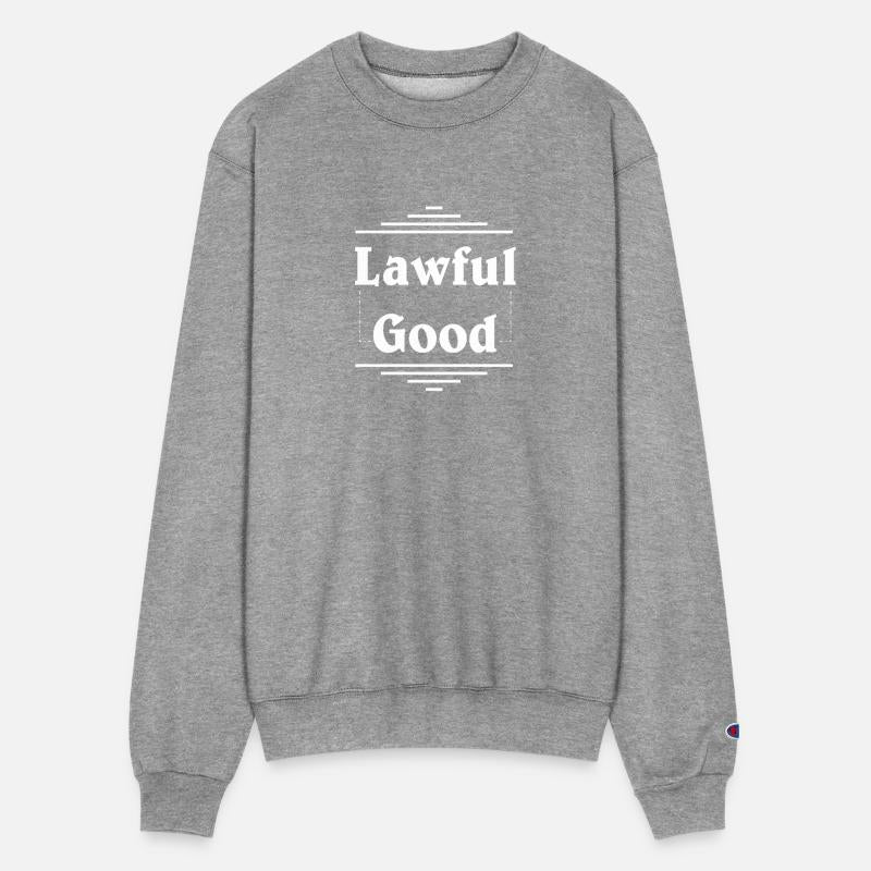 "lawful good" in plain white letters