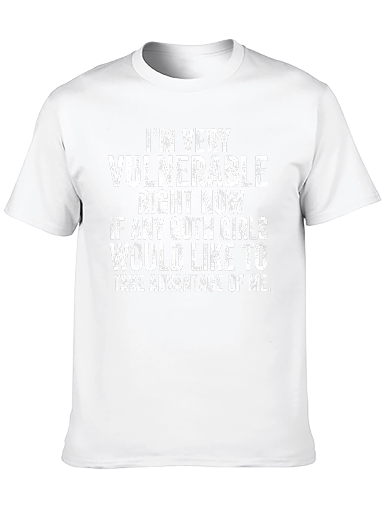 Vulnerable Goth Girls T-Shirt Funny Humor Tee