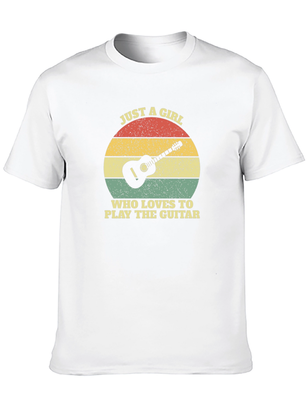 Guitar Lover T-Shirt - Just A Girl Graphic Tee