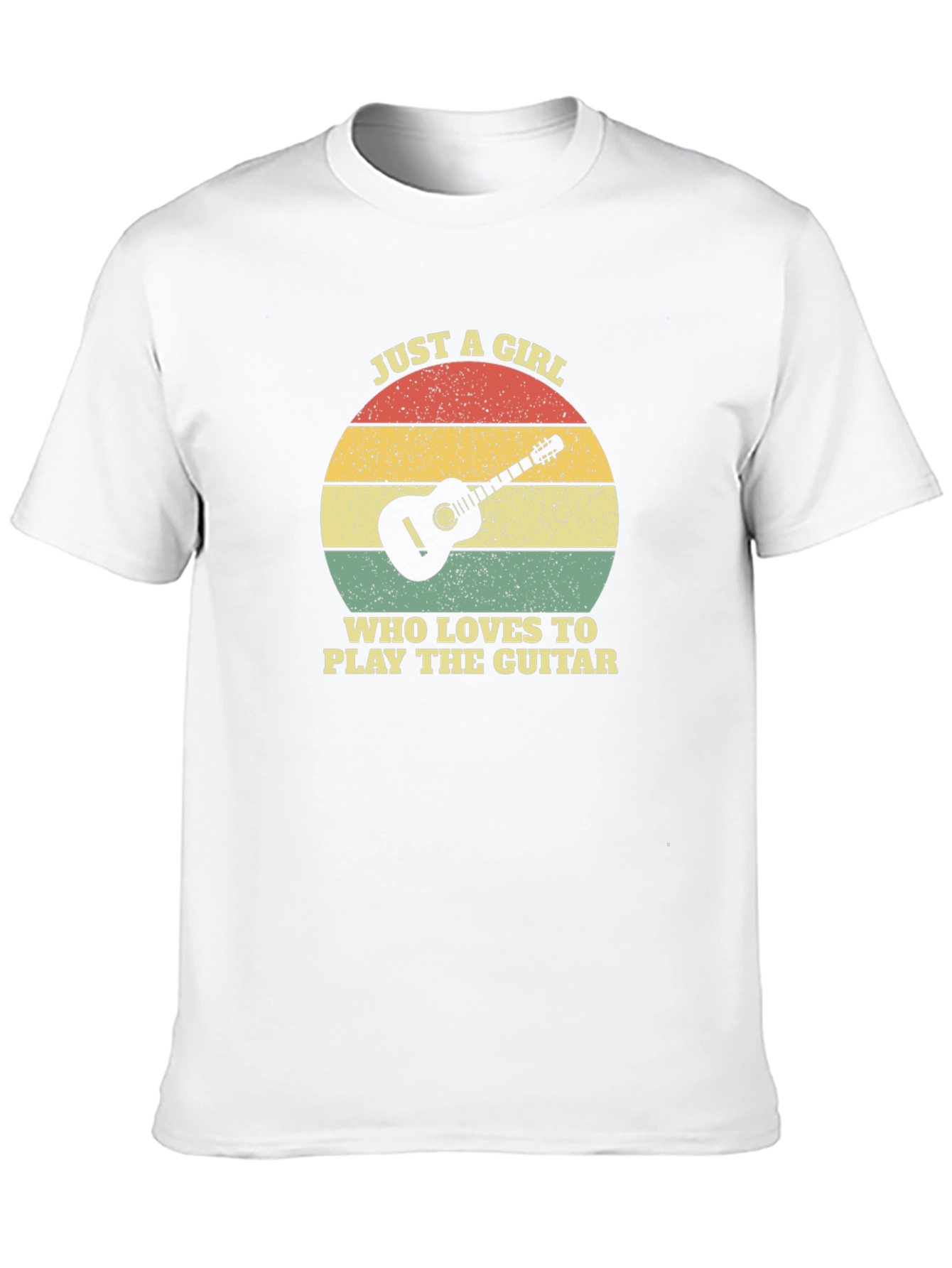 Guitar Lover T-Shirt - Just A Girl Graphic Tee