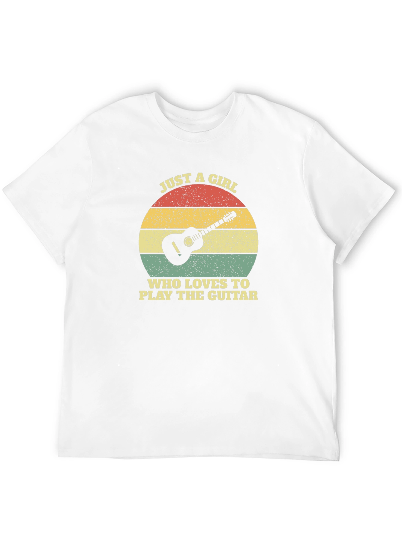 Guitar Lover T-Shirt - Just A Girl Graphic Tee
