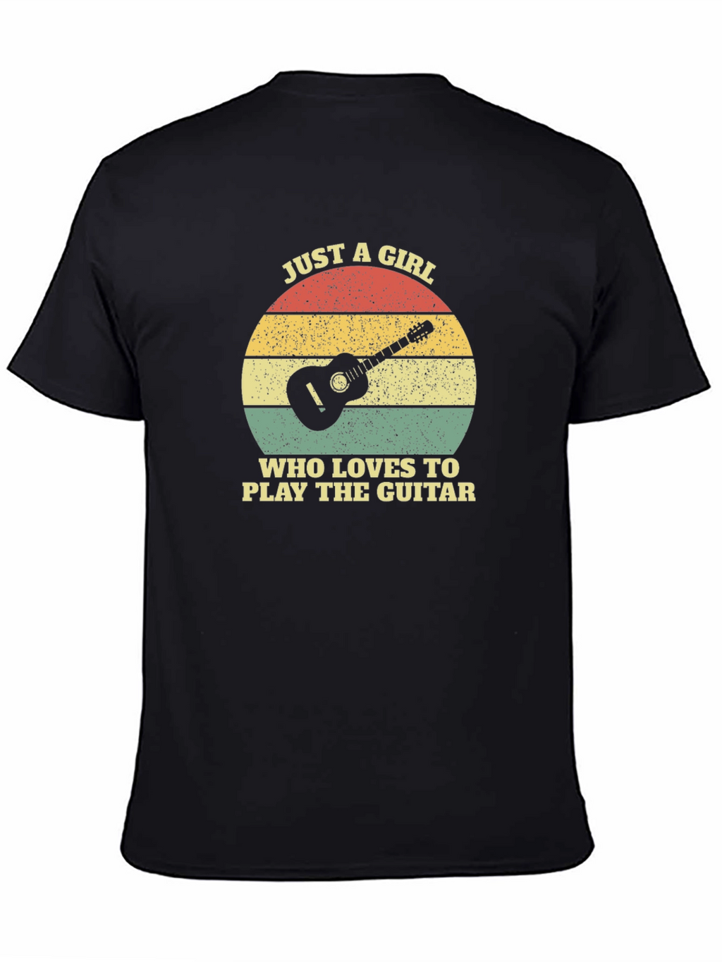 Guitar Lover T-Shirt - Just A Girl Graphic Tee