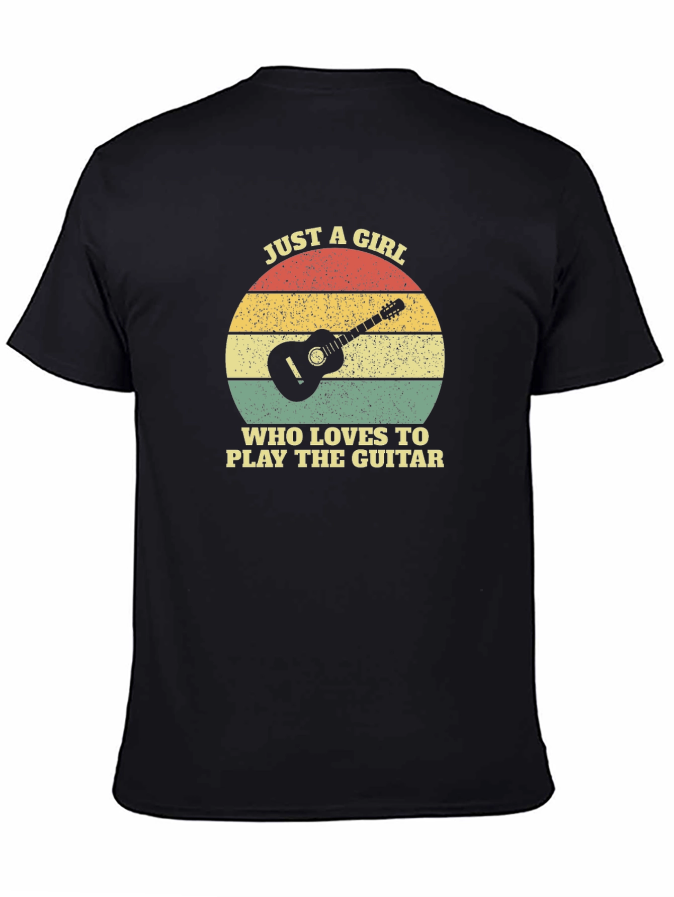Guitar Lover T-Shirt - Just A Girl Graphic Tee