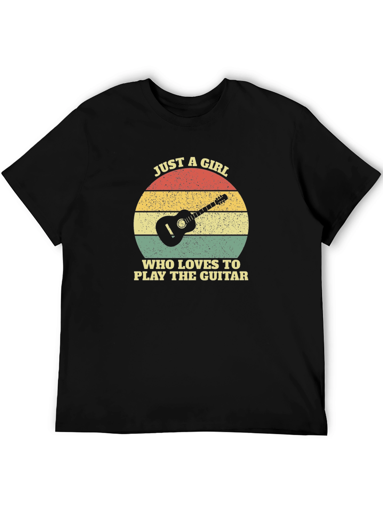 Guitar Lover T-Shirt - Just A Girl Graphic Tee