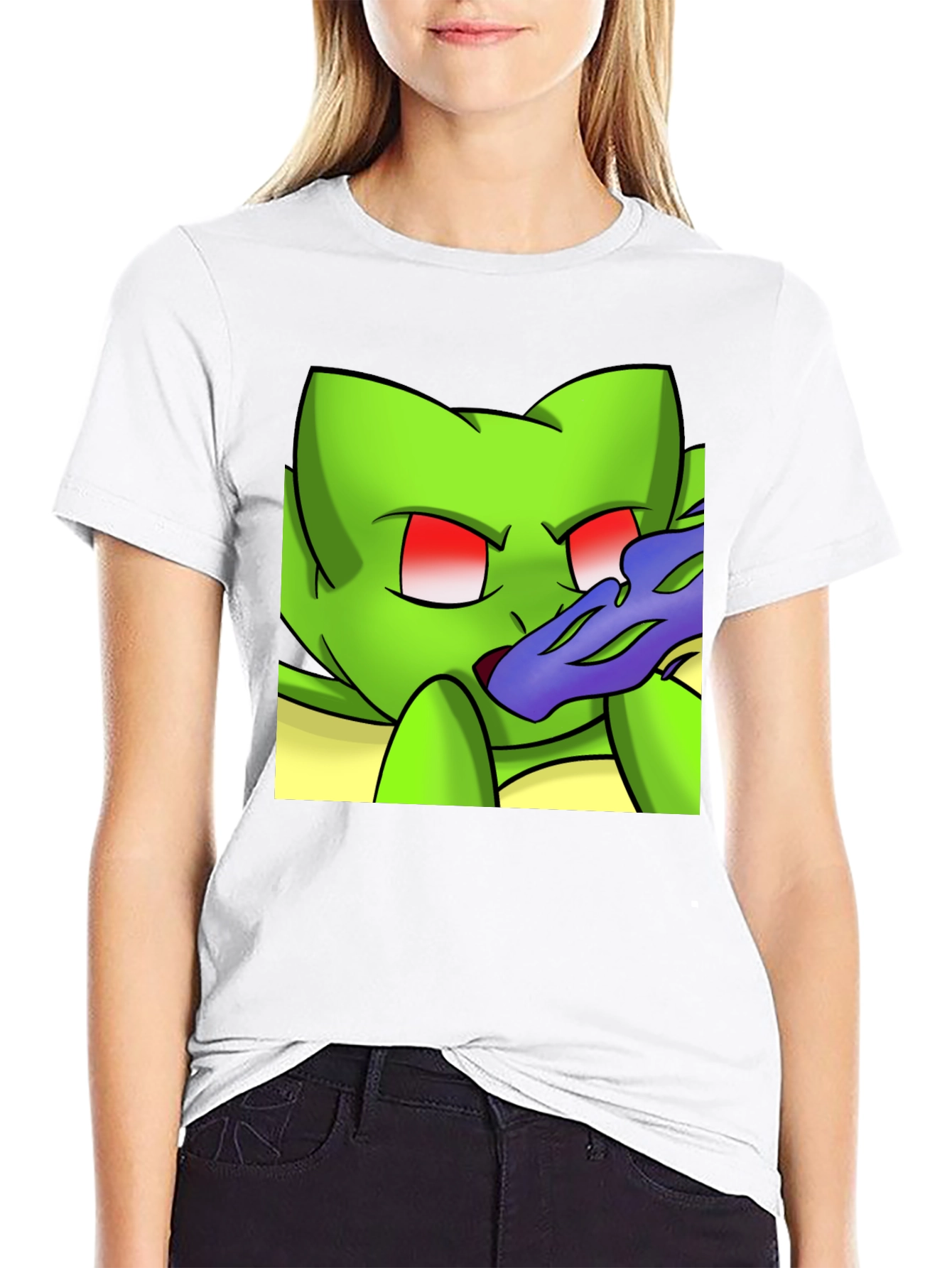 Cartoon Creature Black T-Shirt