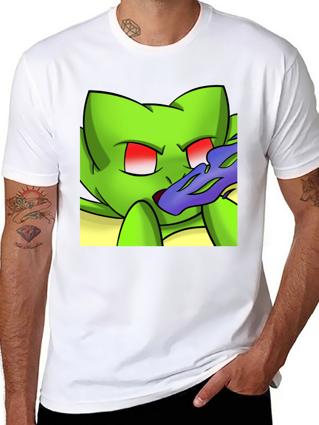 Cartoon Creature Black T-Shirt