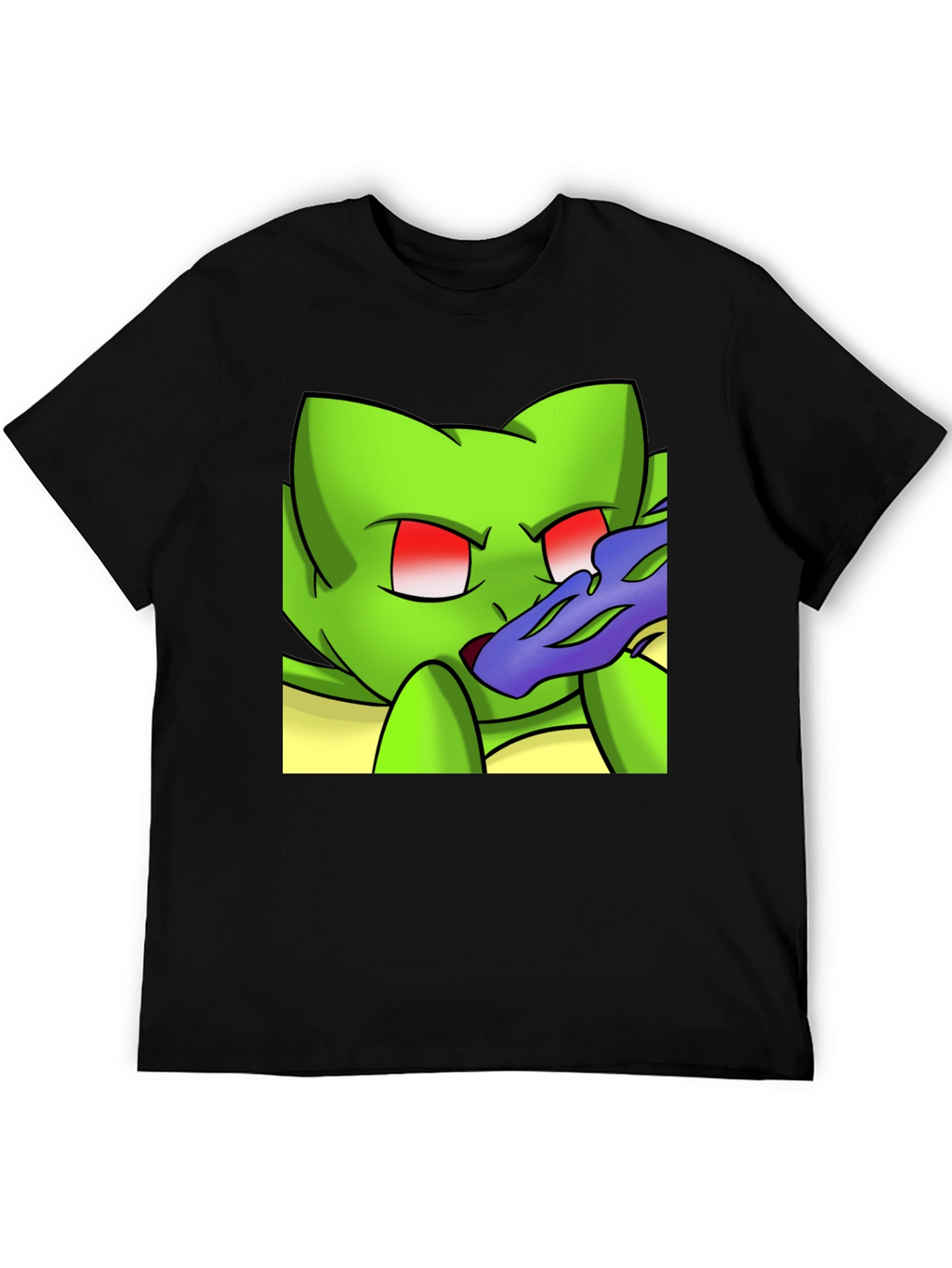 Cartoon Creature Black T-Shirt