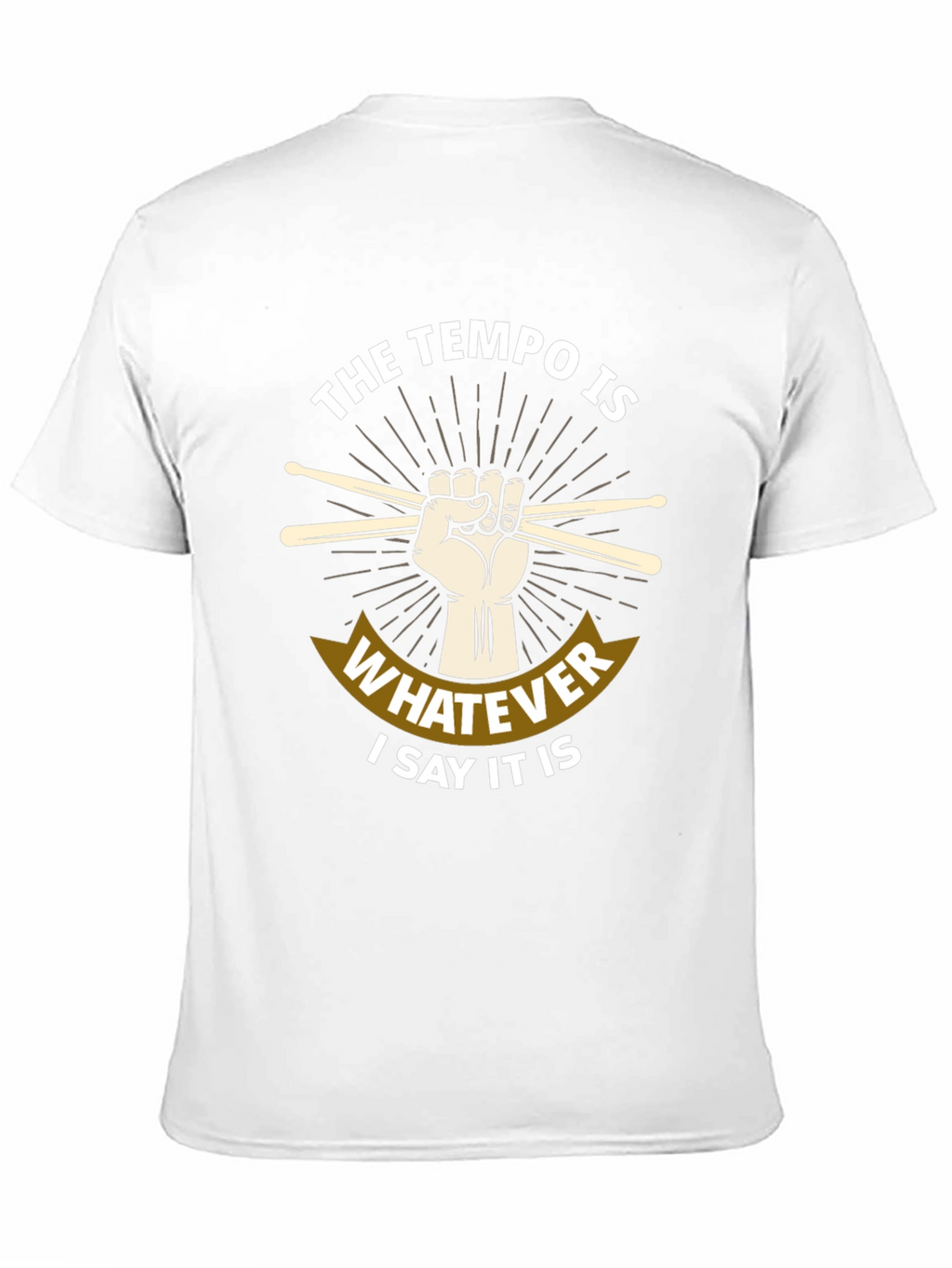 Tempo Drummer T-Shirt - Music Lover Tee