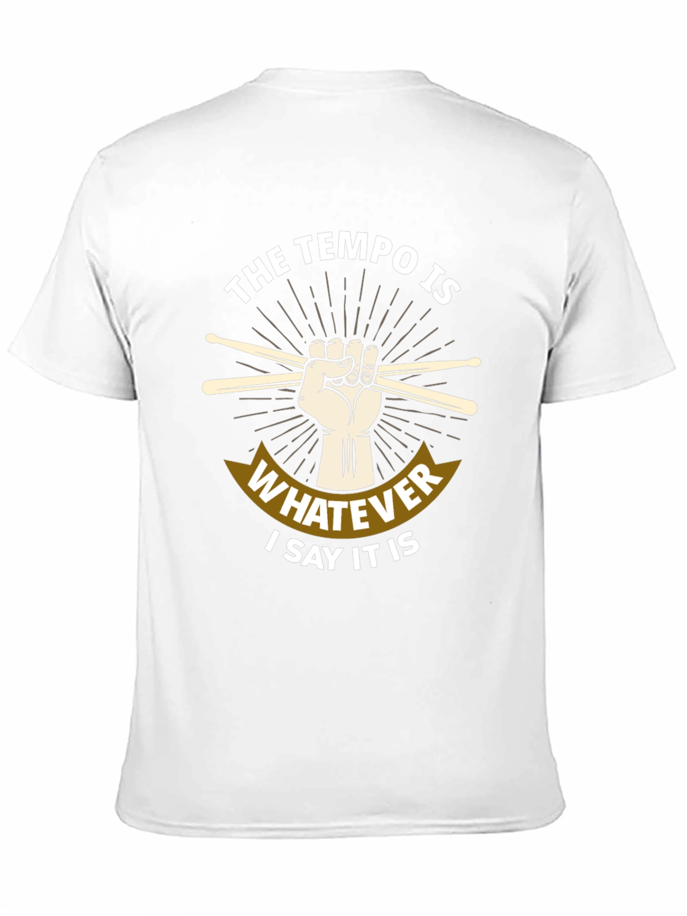 Tempo Drummer T-Shirt - Music Lover Tee