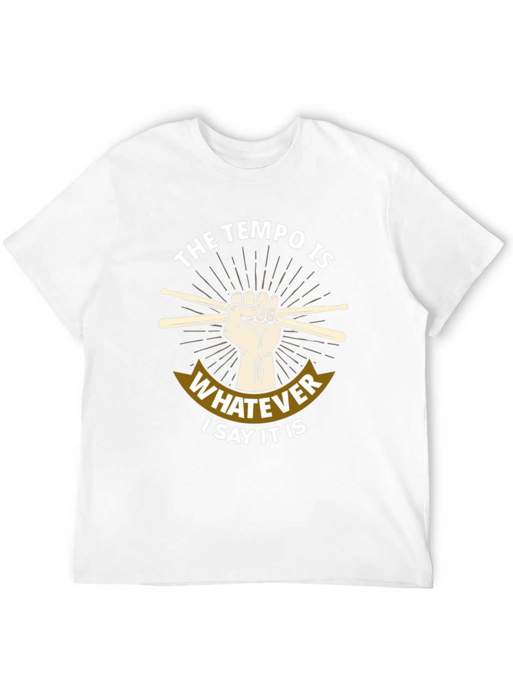 Tempo Drummer T-Shirt - Music Lover Tee