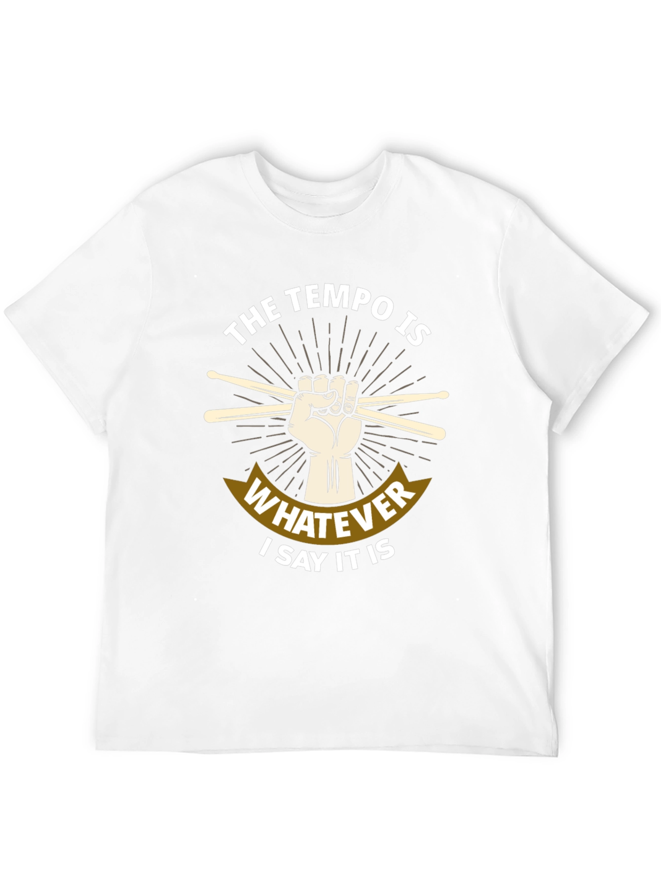 Tempo Drummer T-Shirt - Music Lover Tee