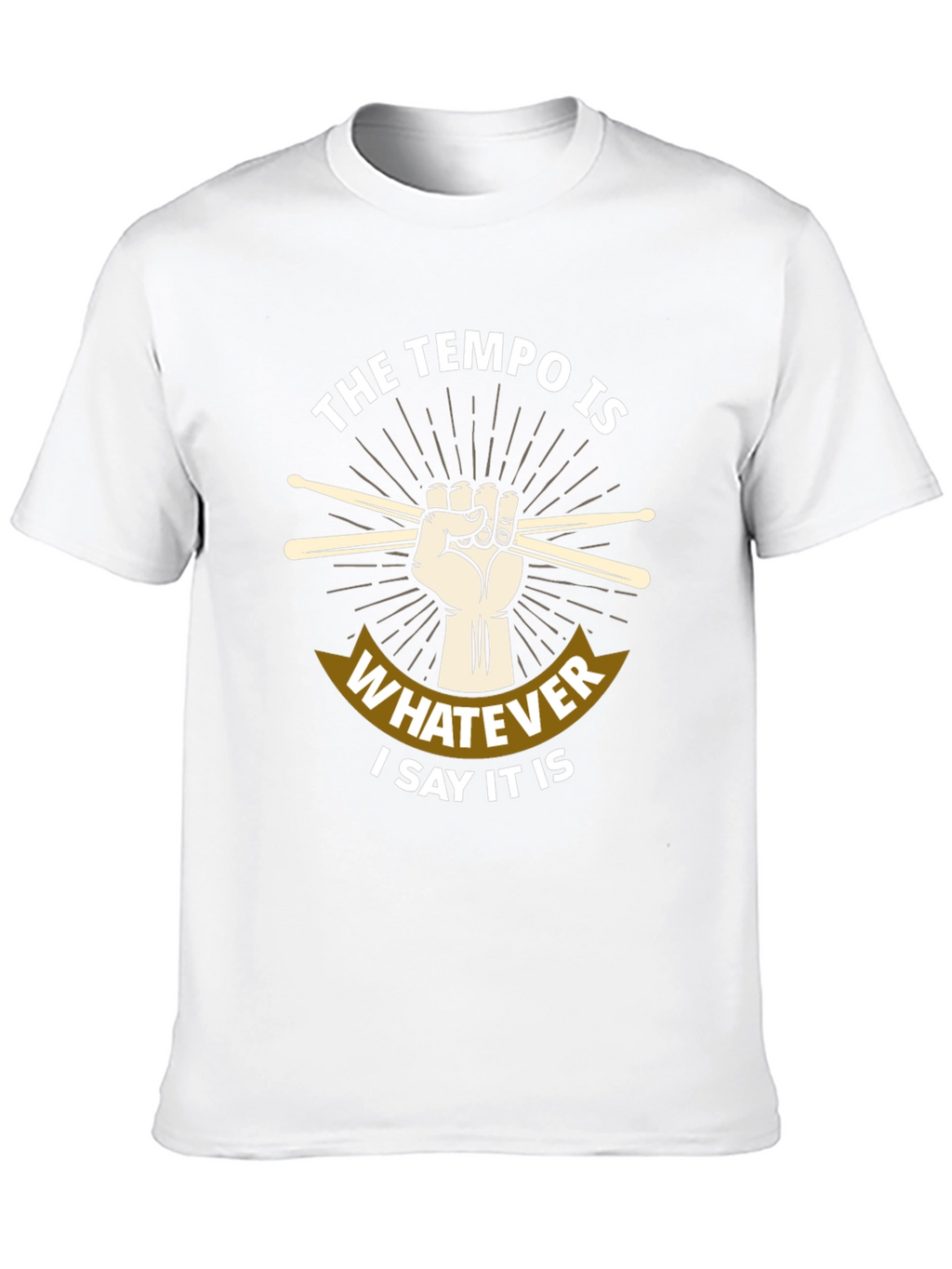 Tempo Drummer T-Shirt - Music Lover Tee