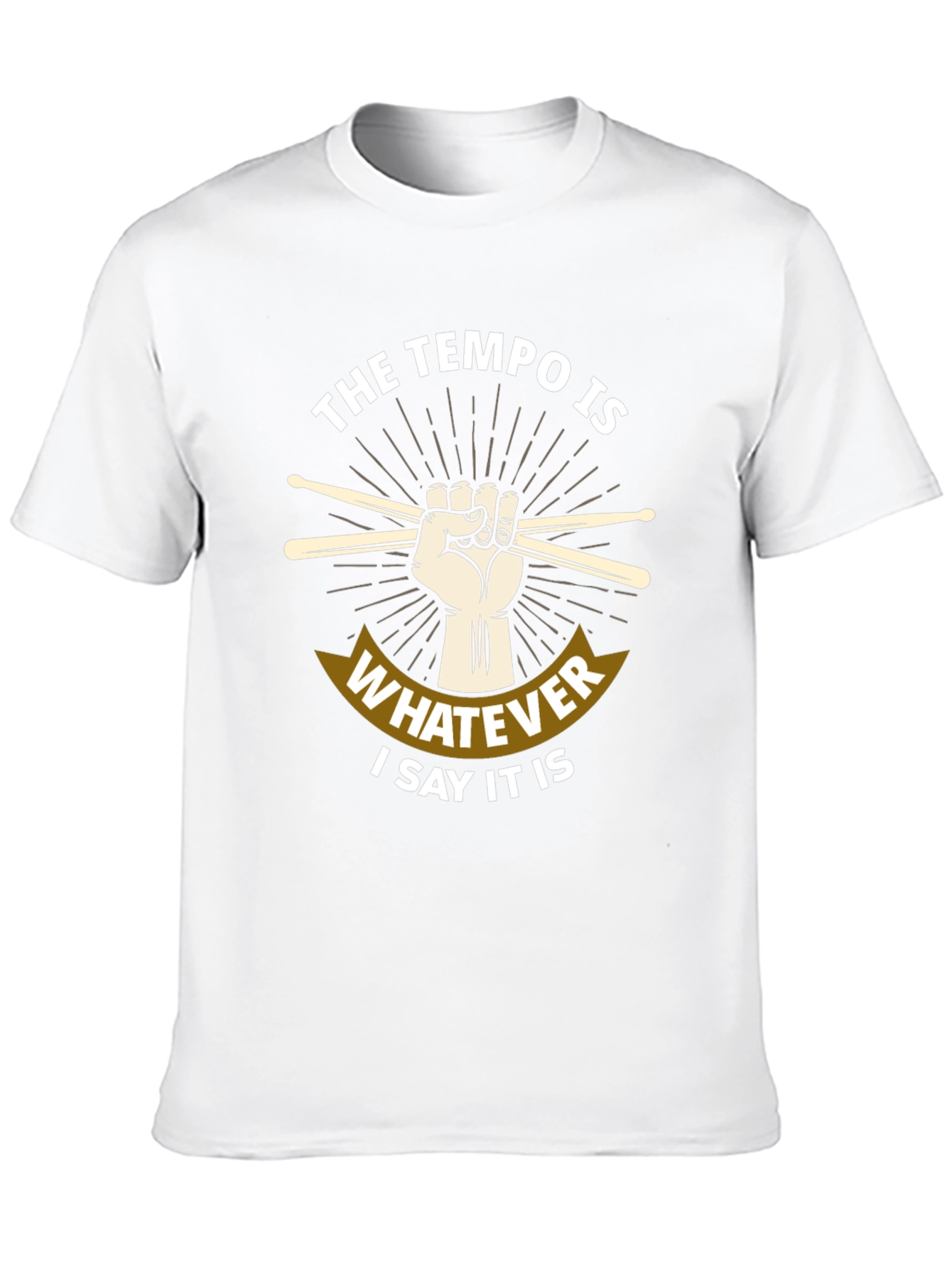 Tempo Drummer T-Shirt - Music Lover Tee