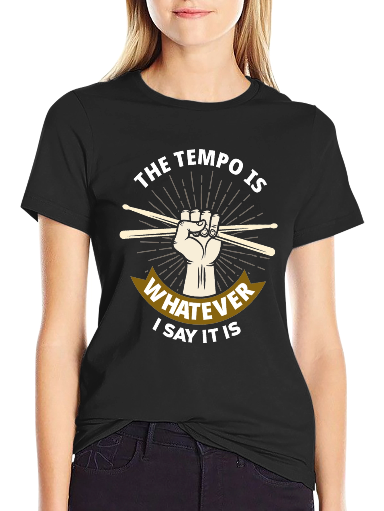 Tempo Drummer T-Shirt - Music Lover Tee