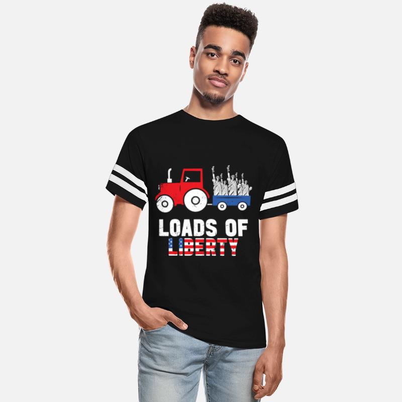 Liberty Tractor Patriotic American