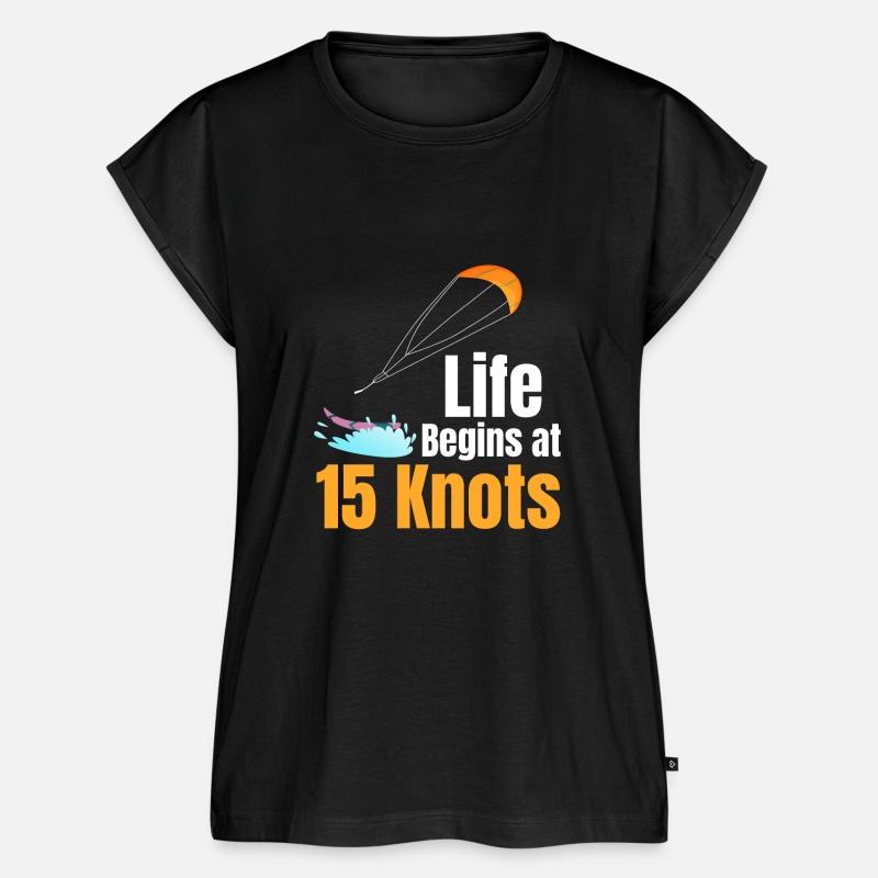 Life Begins At 15 Knots Funny Kitesurfing