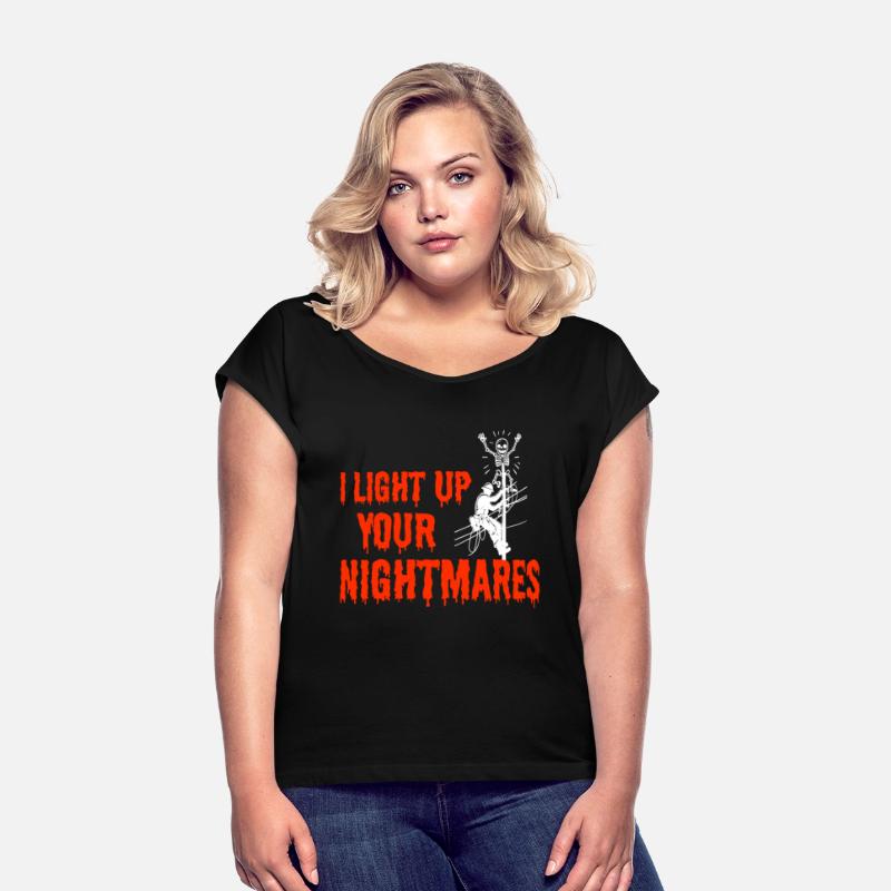 Lineman Halloween Nightmare Spooky Electric Design