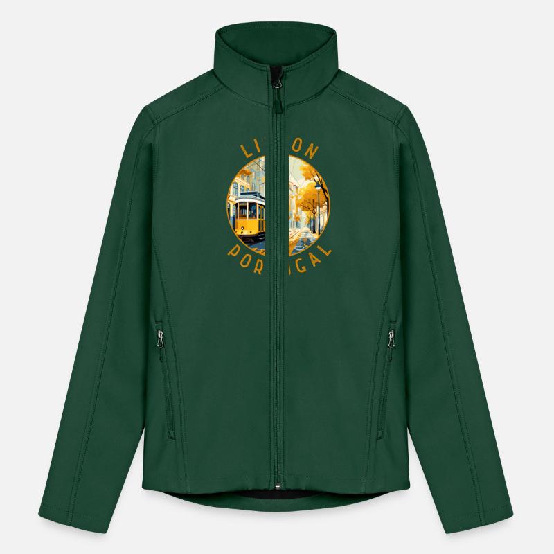 Lisbon Portugal Yellow Tram Retro Distressed