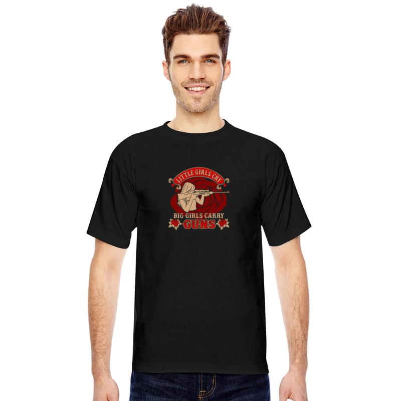 Little Girls Cry Big Girls Carry Guns Tshirt