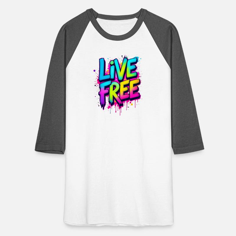 Live Free Vibrant Colorful Art