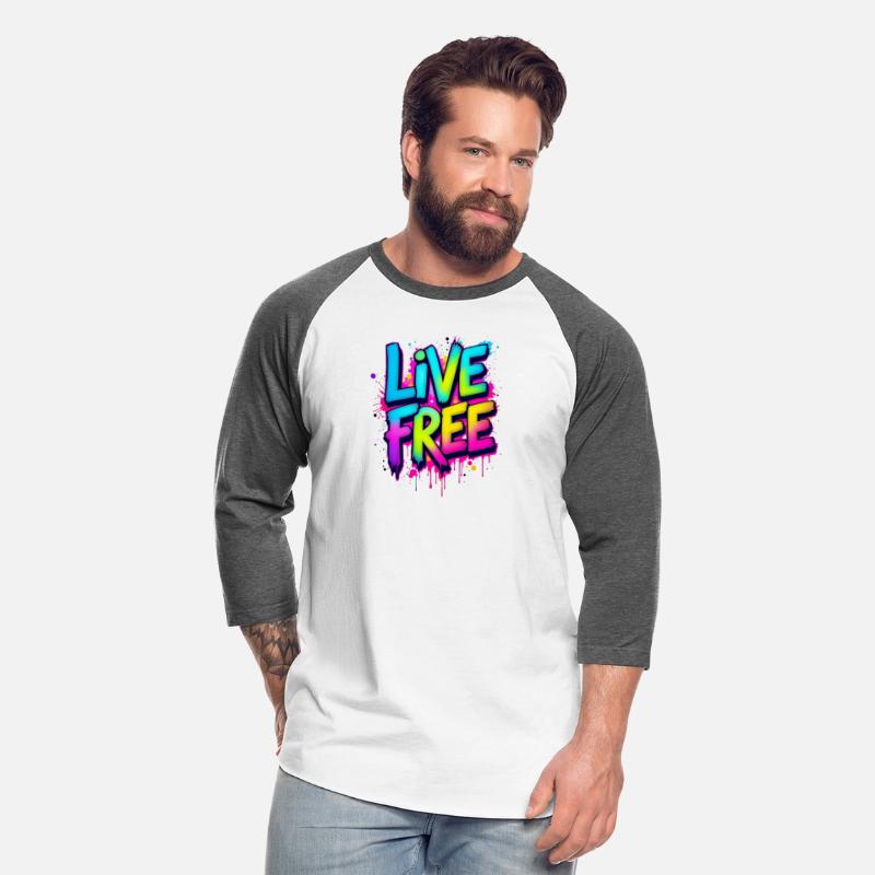 Live Free Vibrant Colorful Art
