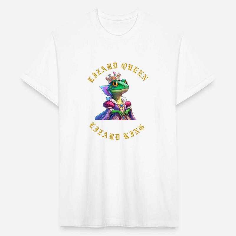 Lizard Queen – Reptile Royalty Tee for Women & men