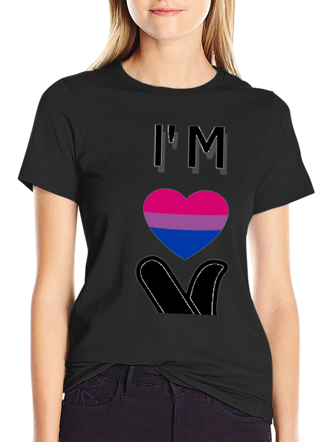 Bisexual Pride T-Shirt - Im Bisexual Heart Design
