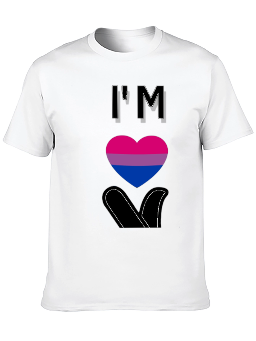 Bisexual Pride T-Shirt - Im Bisexual Heart Design