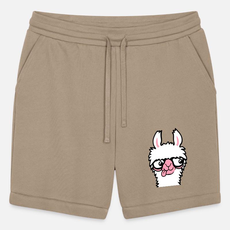 Llama Nerd Geek Horn-Rimmed Glasses Smart Funny