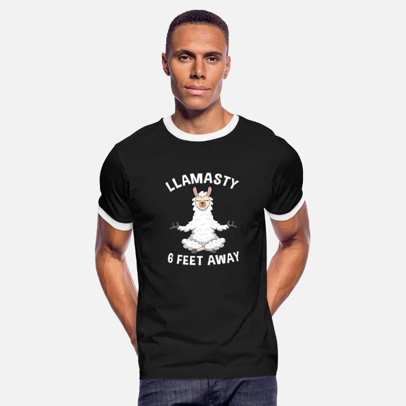 Llamasty 6 Feet Away Meditation Yoga Alpaca Animal