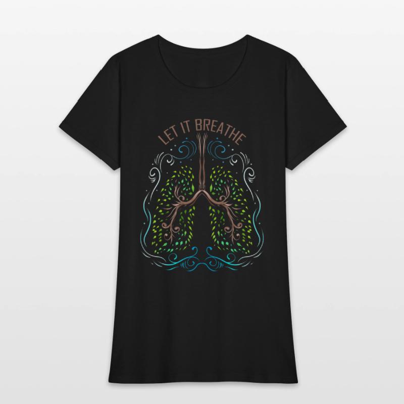 Logo Let It Breath - Green Lung Out Of Trees For