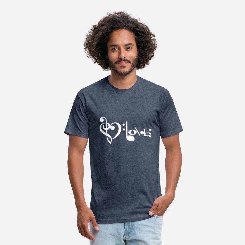 Love Music Heart notes treble clef bass clef