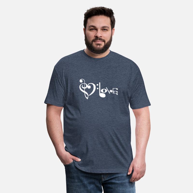Love Music Heart notes treble clef bass clef