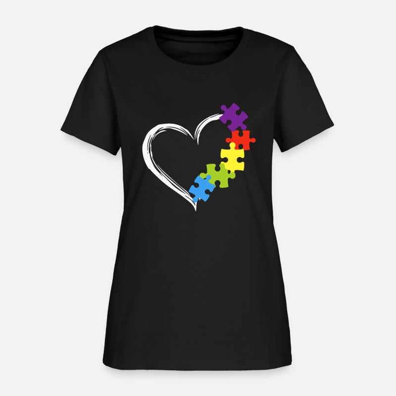 Love Ribbon Heart Puzzle Autism Awareness autism