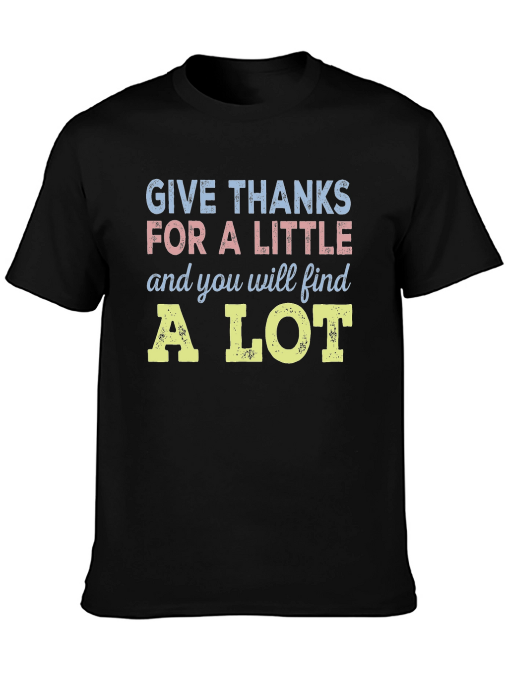 Give Thanks Graphic Tee - Positive Message T-Shirt