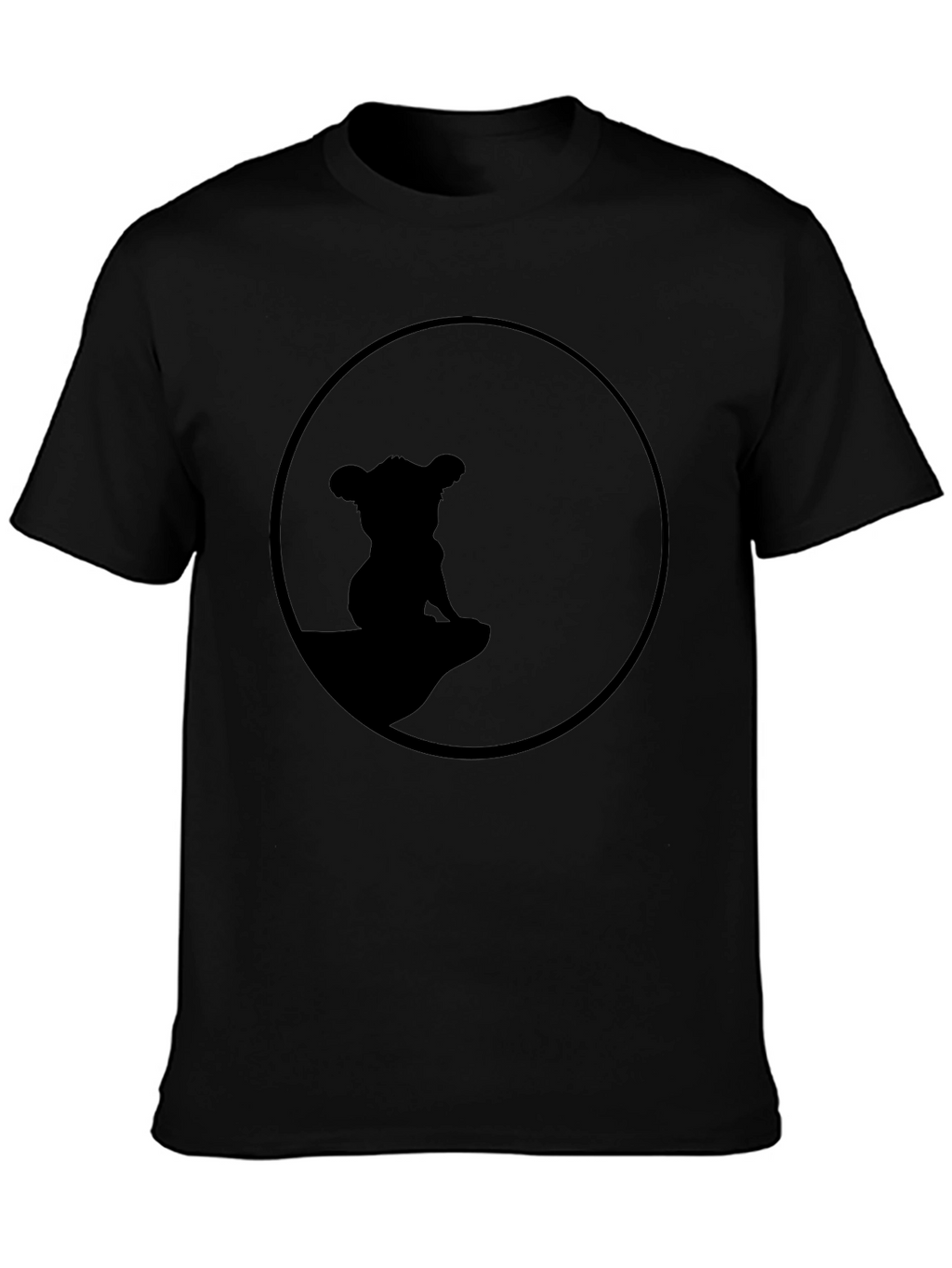 Lion King Simba Silhouette T-Shirt - Black